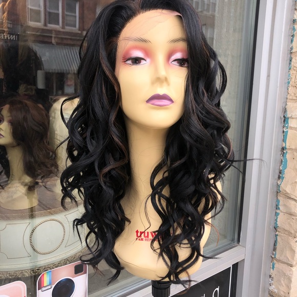 Fulllace full lace wig highlights black 1B/30 Wig main image 7
